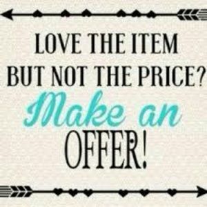 Feel free to make a offer