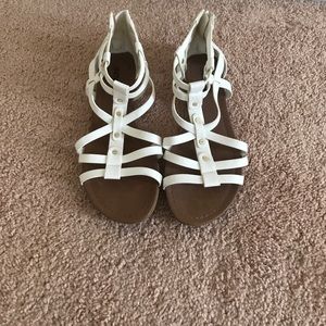 Size 9 White Gladiator Sandals