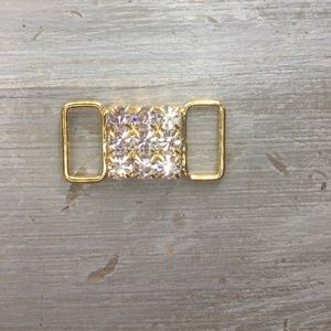 Gold/Crystal Bikini Connector