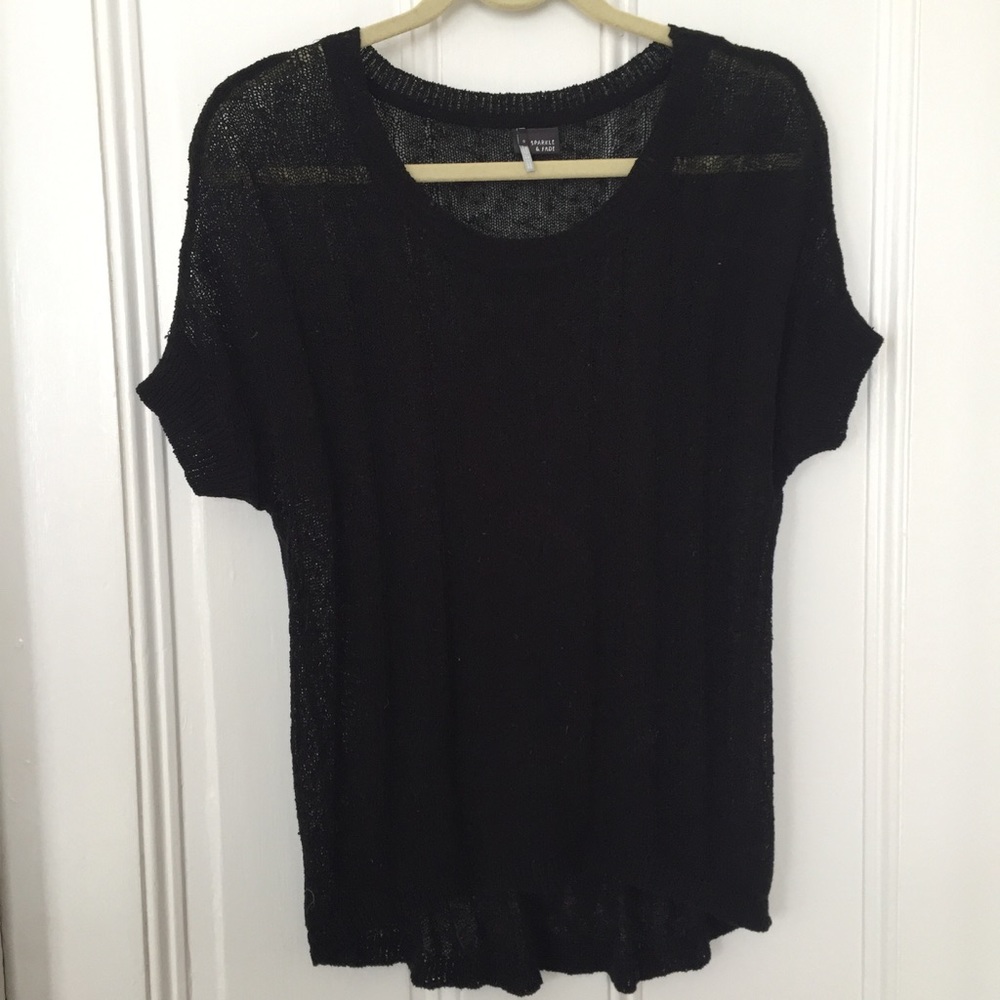 Urban Outfitters Sparkle & Fade Sheer Sweater Top