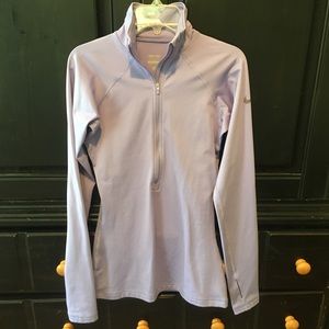 XS Lavender Nike athletic half zip