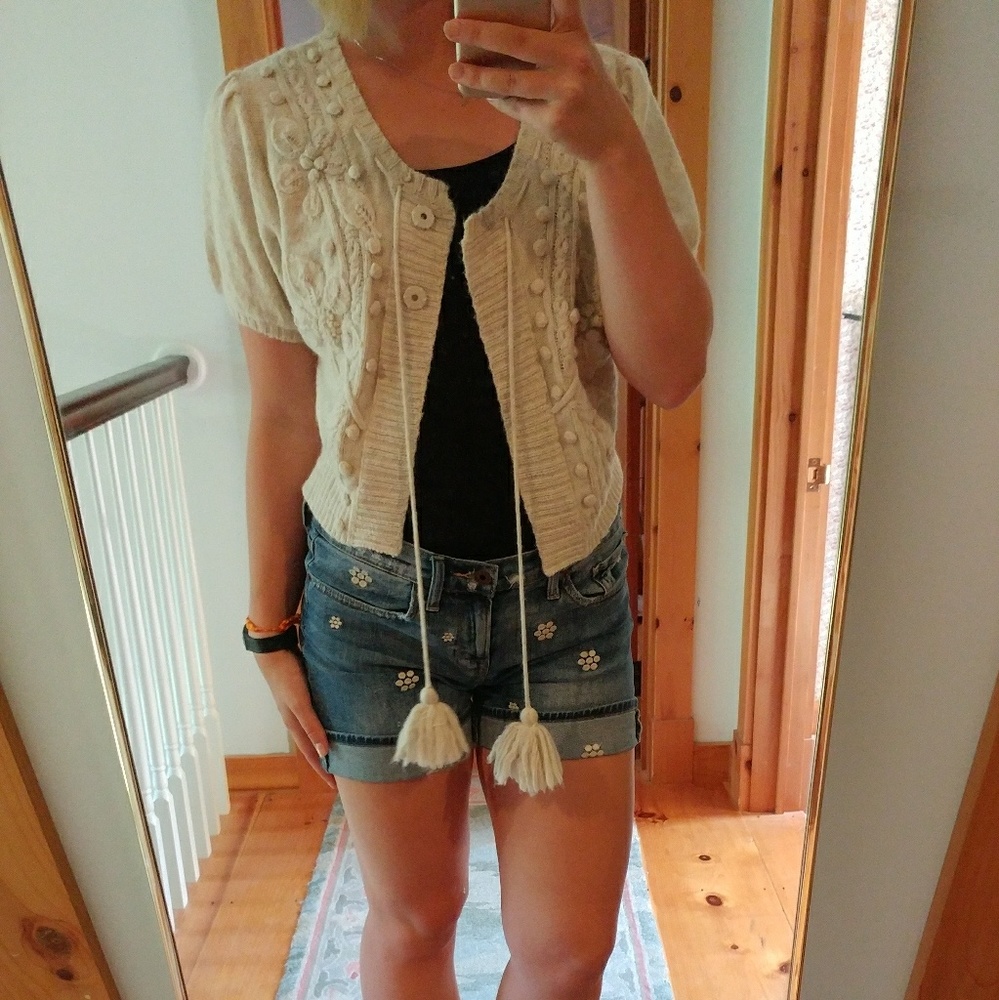 Short Sleeve and Cropped Cartigan