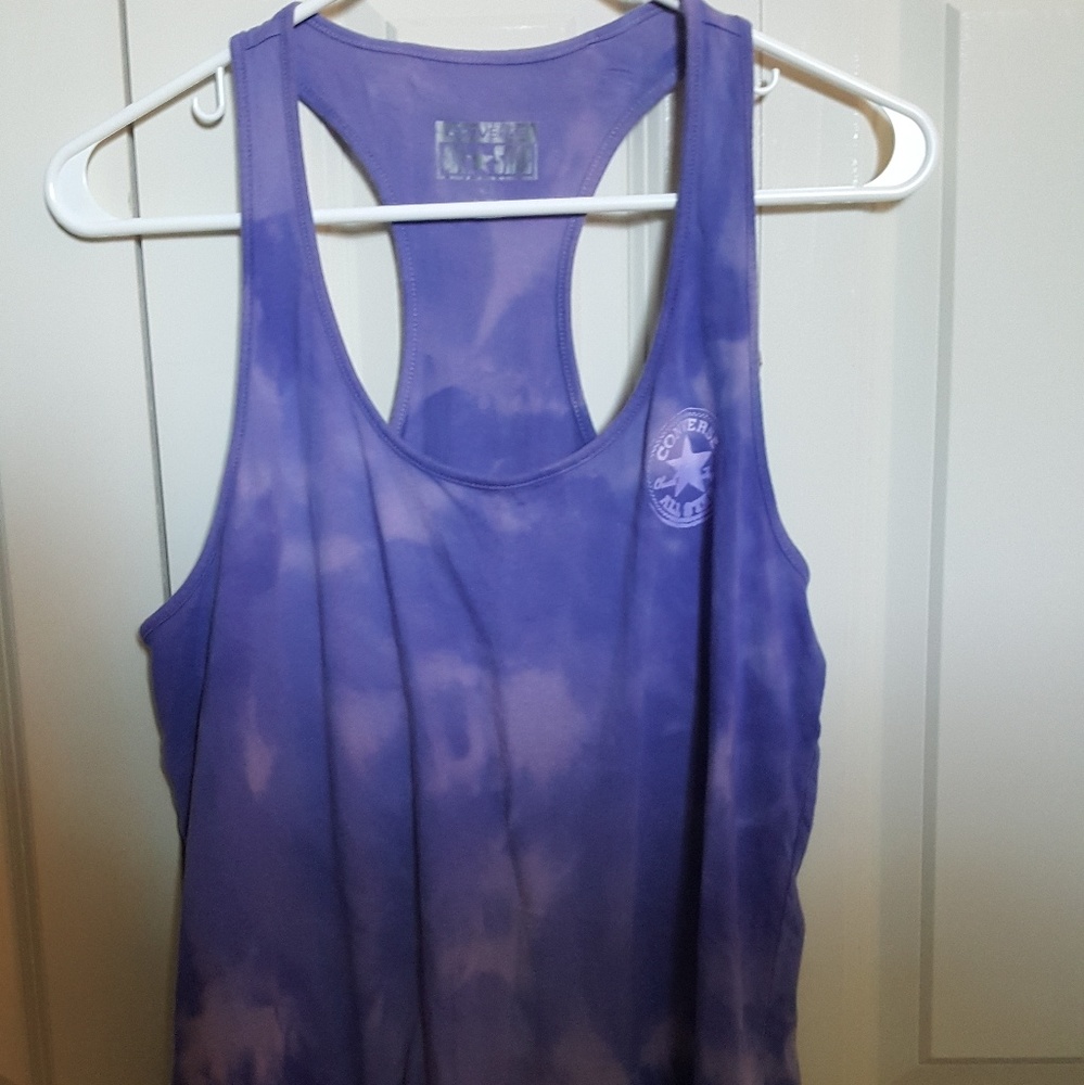 Converse All Star Purple Tie-Dye Tank Top