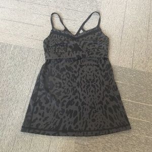 Black Leopard Print LuLuLemon Tank