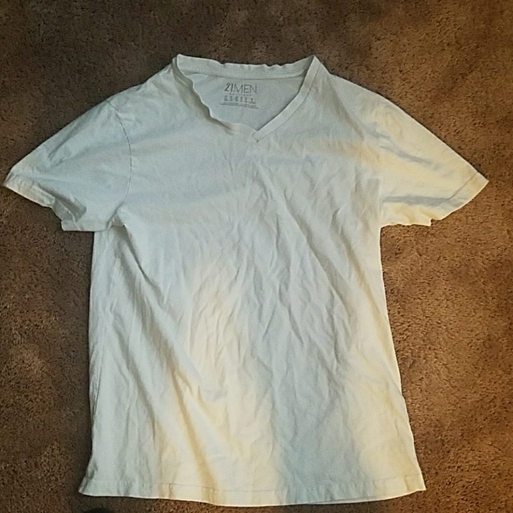 Forever 21 White Vneck