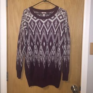 Mossimo maroon sweater dress Size M