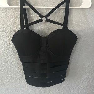 Corset style crop top