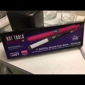 Hot Tools Pink Titanium 1" Flat Iron