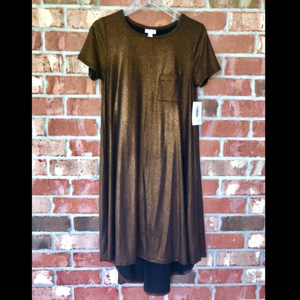 Lularoe Carly XS Elegant collection copper
