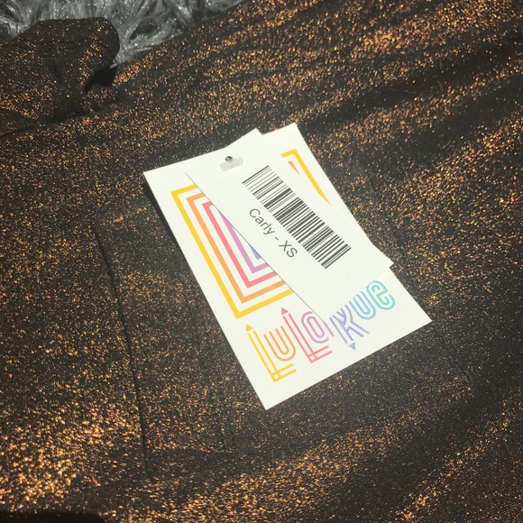 Lularoe Carly XS Elegant collection copper - Picture 2 of 3