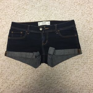 Gilly Hicks dark wash jean shorts