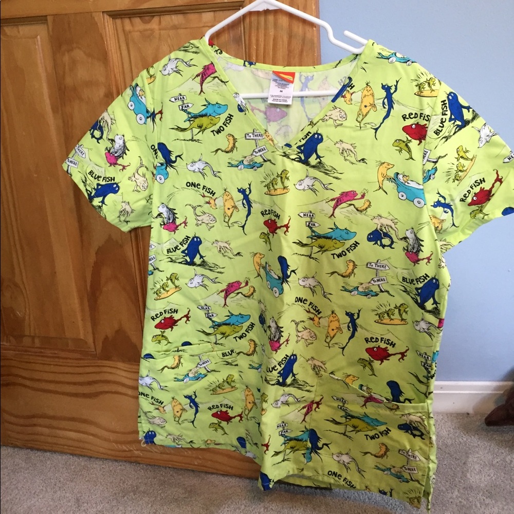 Dr. Suess scrub top