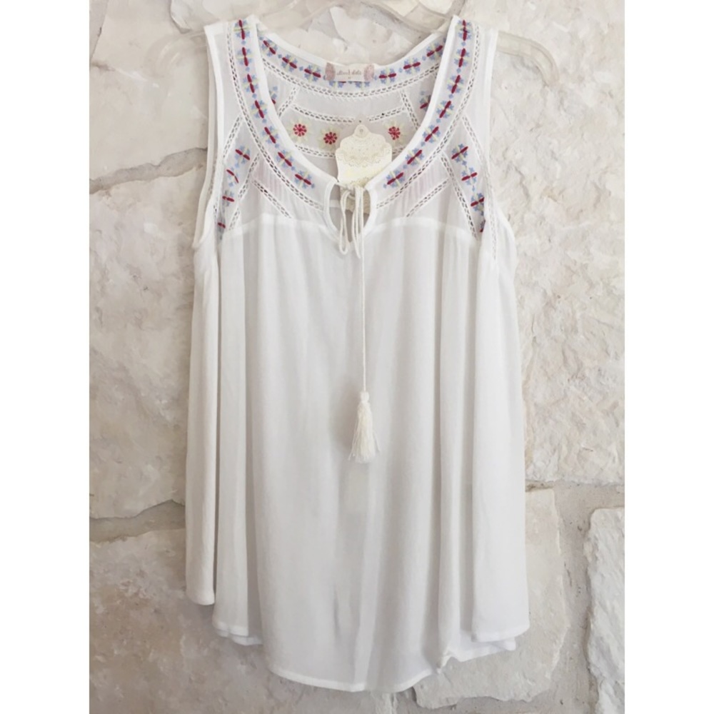 NWT Altar'd State Embroidered Tank