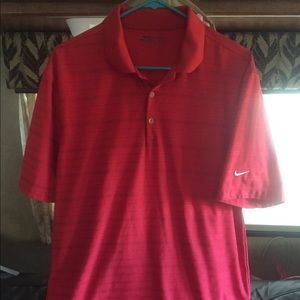 Men's Red Nike Golf Shirt size Medium