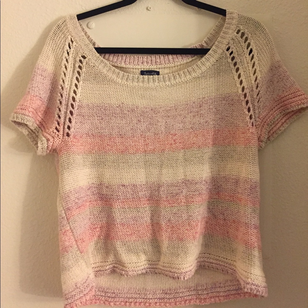 Splendid xs short sleeve sweater