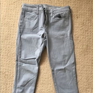 american eagle, light wash jeans