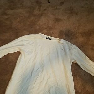 Distressed long Terry tee