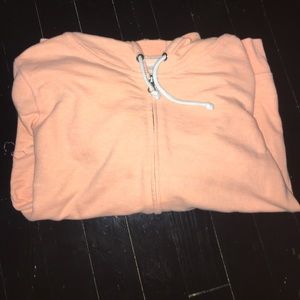 Peach Zip-Up Hoodie