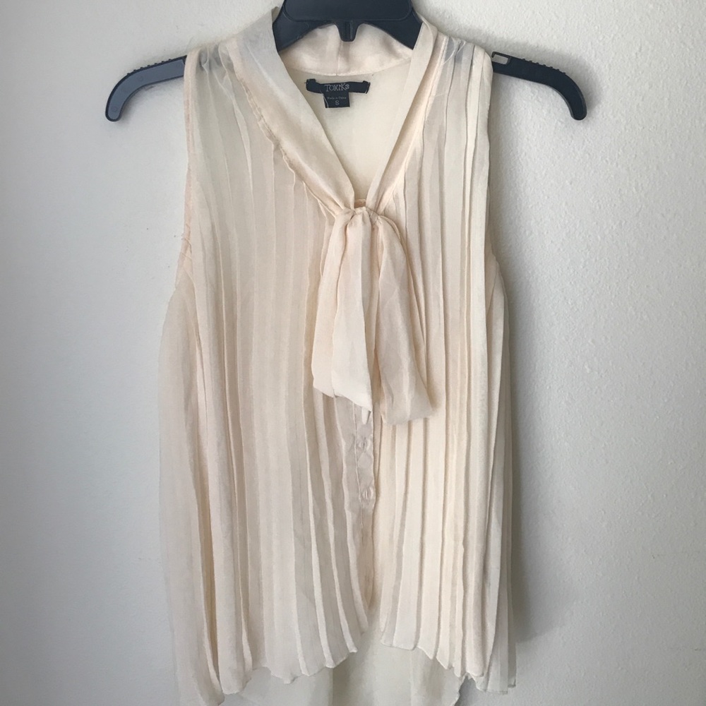 SOLD Cream button down blouse