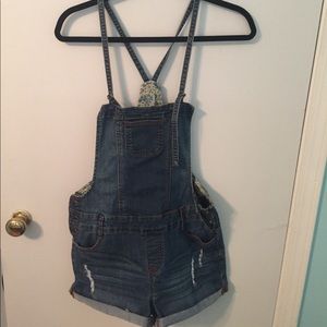 Jean Short Overalls
