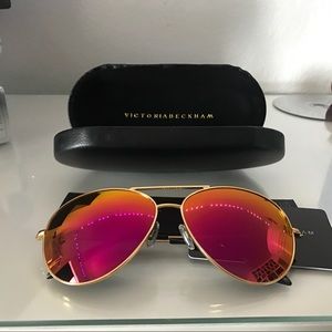 Victoria Beckham Desert Rose Aviator Sunglasses