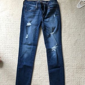 dark ripped jeans