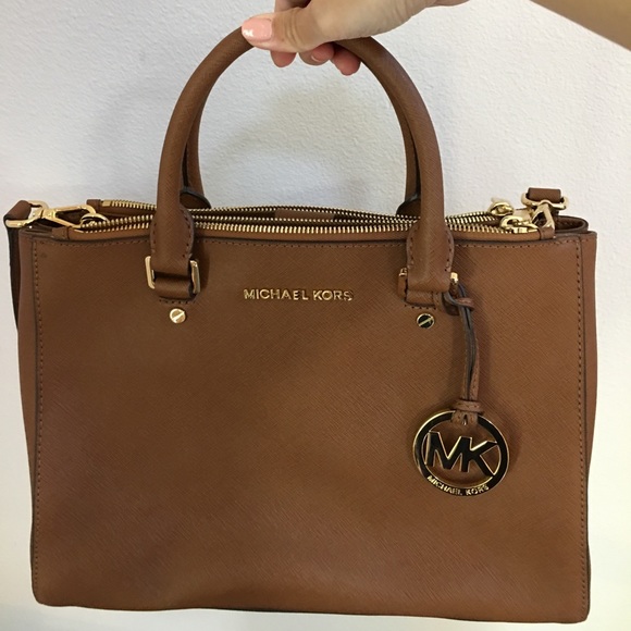 Authentic Chestnut Michael Kors Satchel - Picture 1 of 7