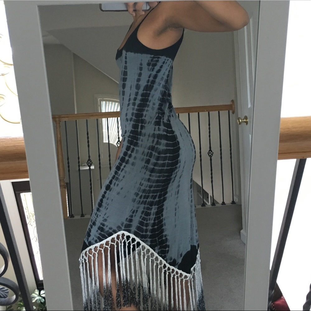 asos tie dye maxi dress