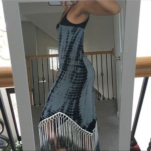 asos tie dye maxi dress