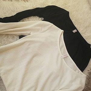 Black & White Long Sleeve Bodysuit Bundle