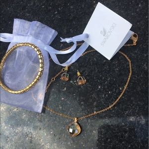 Swarovski necklace and bracelet