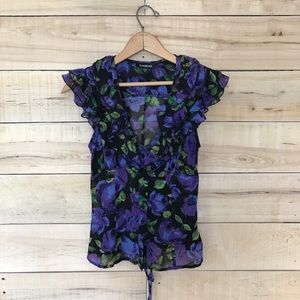 Bebe ruffle blouse