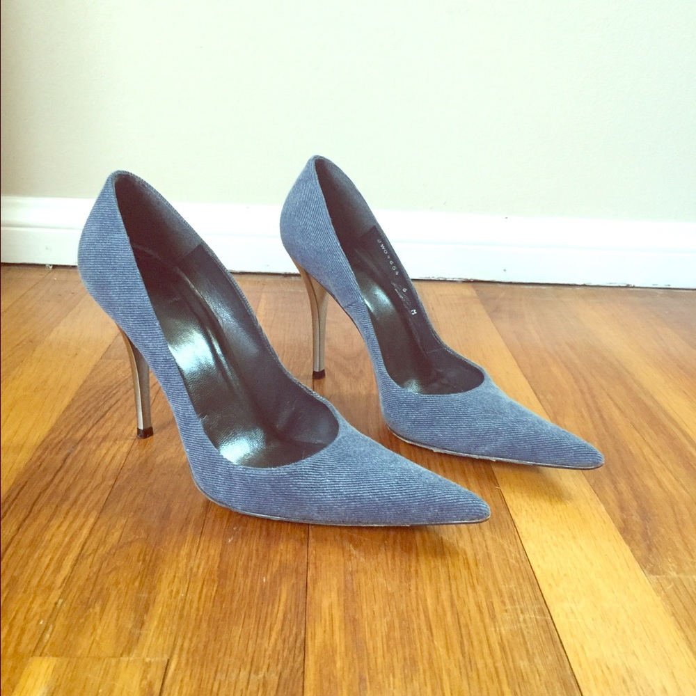 Denim pumps!