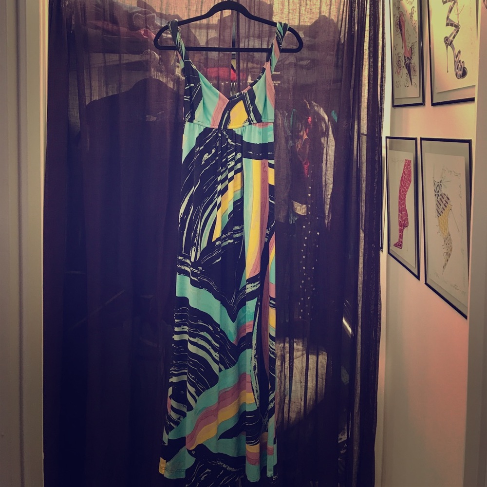 JB by Julie Brown maxi dress with twisted straps