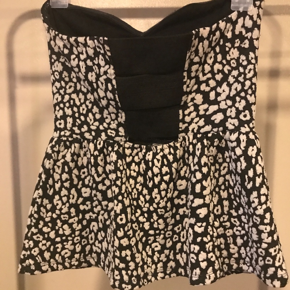 Cheetah peplum top