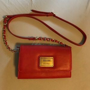 Red Mini Shoulder Purse by Nicole Miller