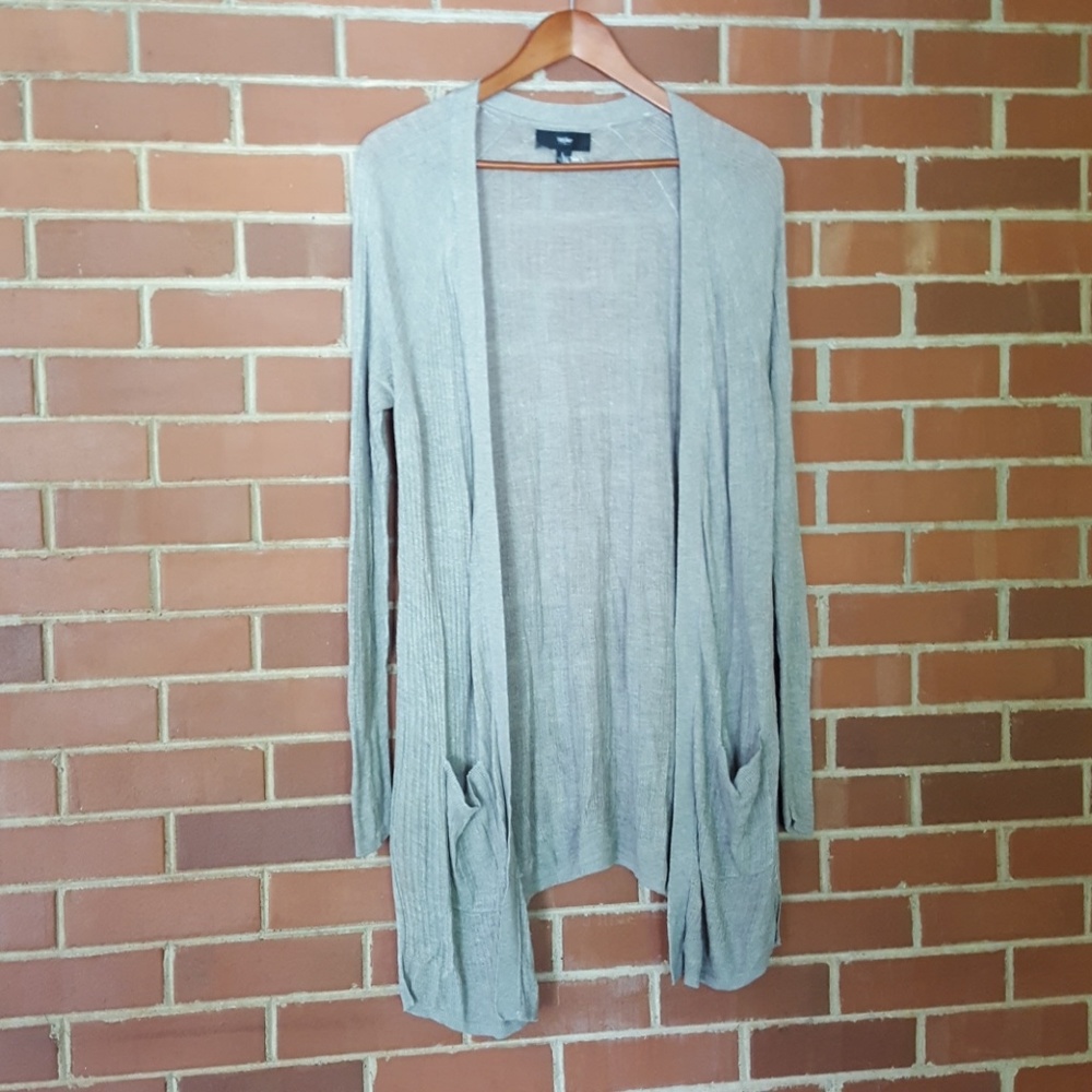 Mossimo light brown boyfriend cardigan size L