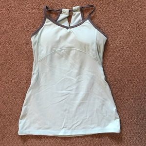 Mint green workout top