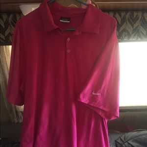Nike Golf Dri fit Fushia/pink shirt size Medium