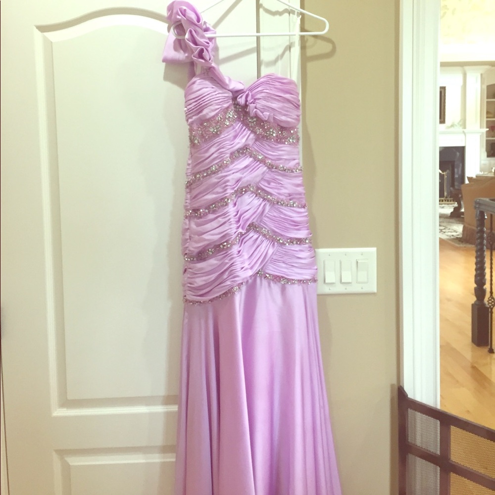 Purple formal gown