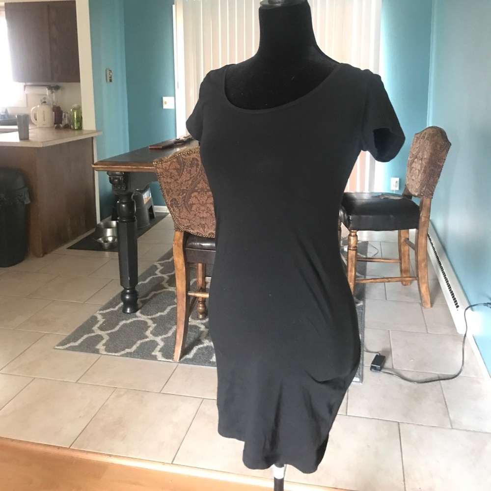 Black bodycon Short sleeve dress
