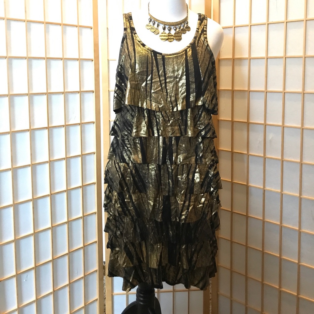 Michael Kors multi-tier ruffle dress