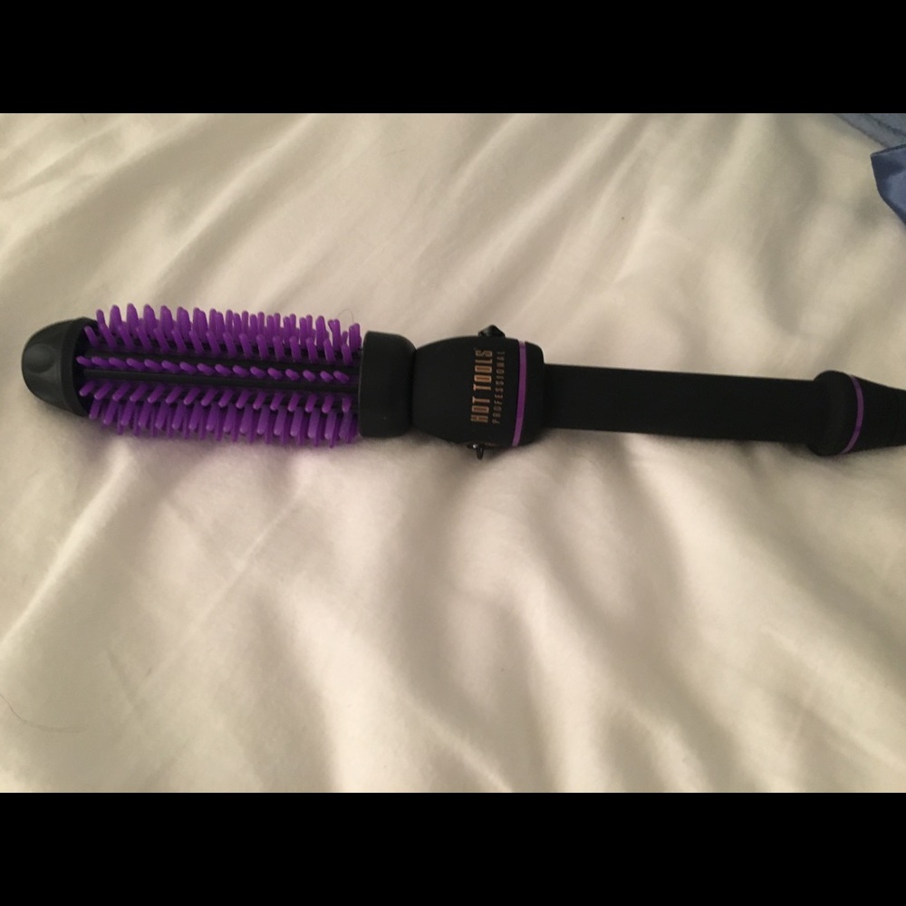 1" silicone hot brush styler