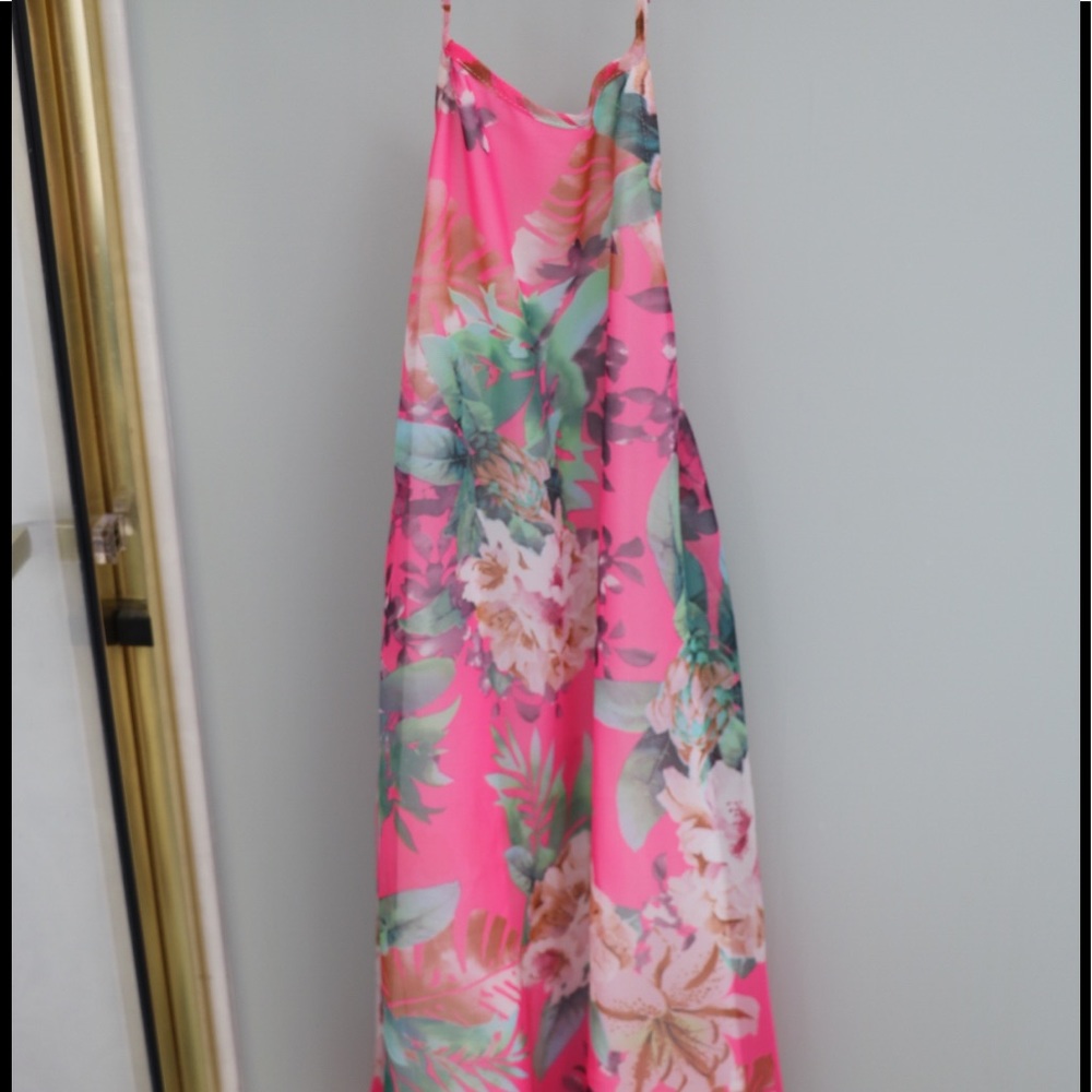 Show me Your MuMu tropical Barbie halter dress