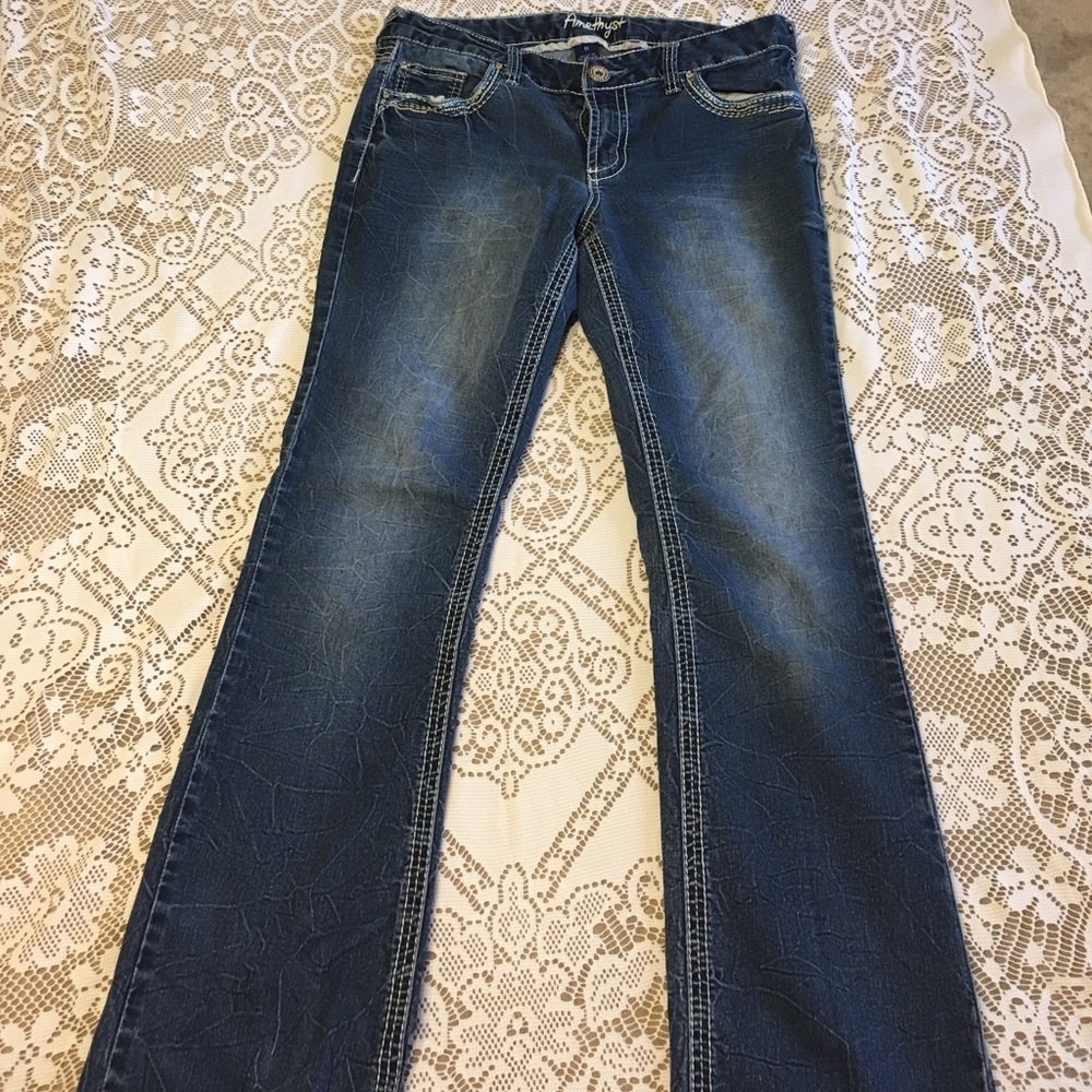 Amethyst dark wash bootcut denim jeans