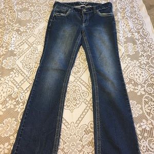 Amethyst dark wash bootcut denim jeans