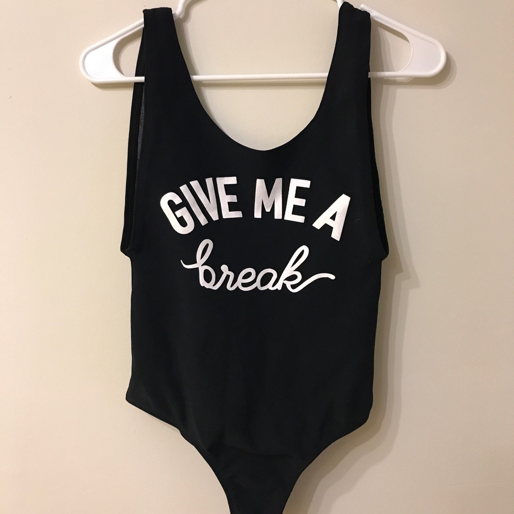 Give me a break backless bodysuit