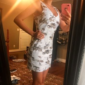 White "safari" Banana Republic dress size 0