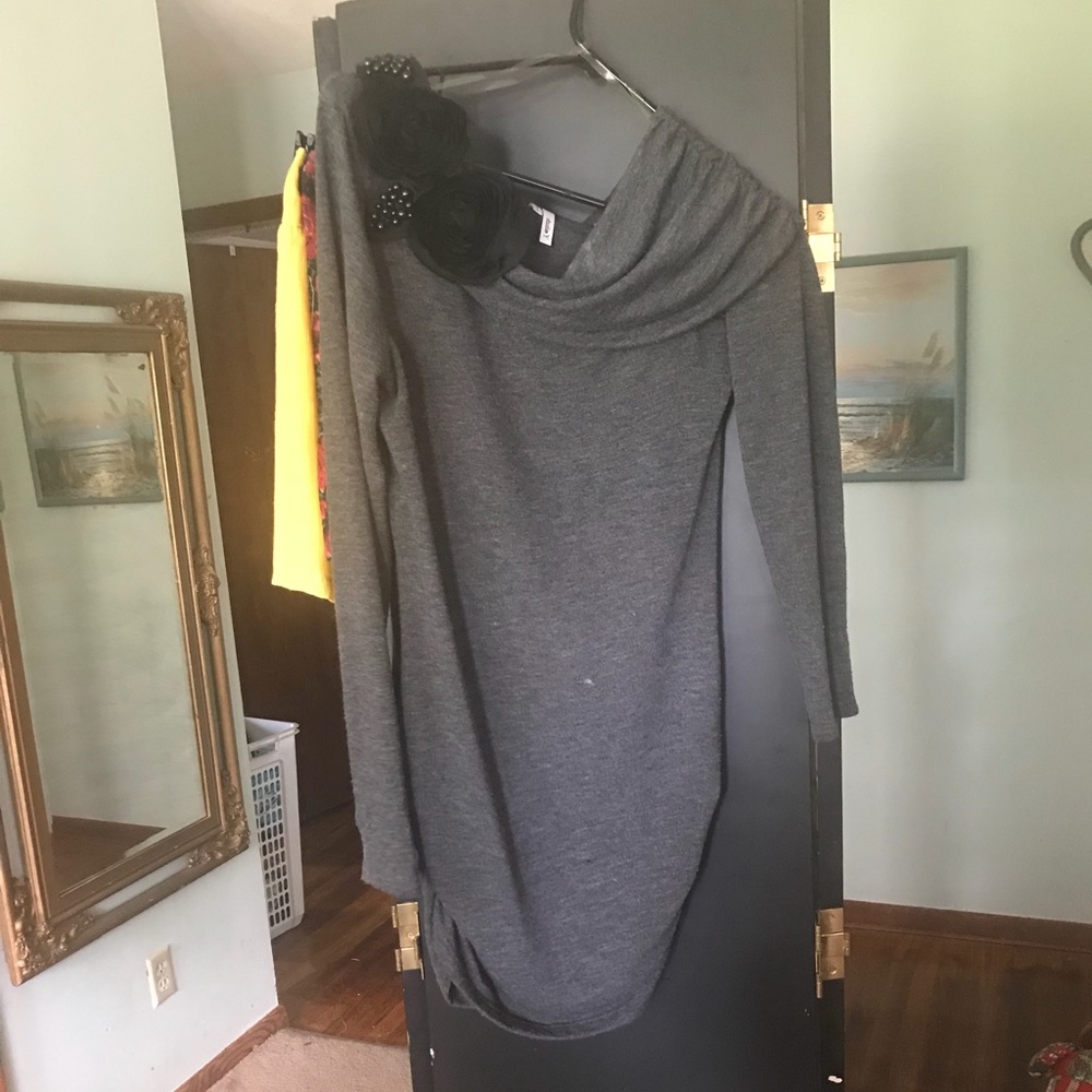 Long sleeve black dress