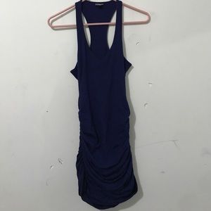 dark blue bodycon dress